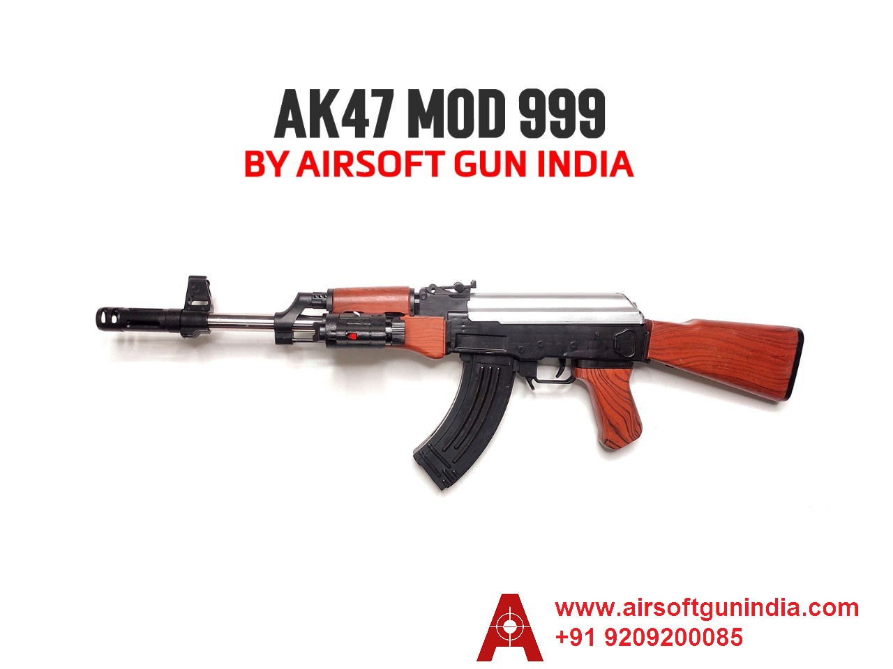 AK 47 Mod 999 Plastic Toy Rifle By Airsoft Gun India SMALL SIZE