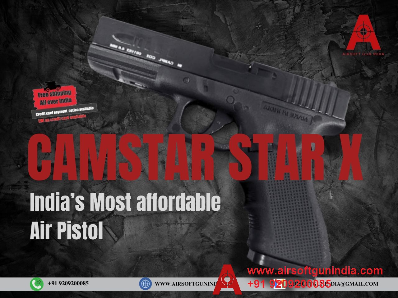 Introducing the Camstar Star RX: India’s First CO2 Pellets Air Pistol